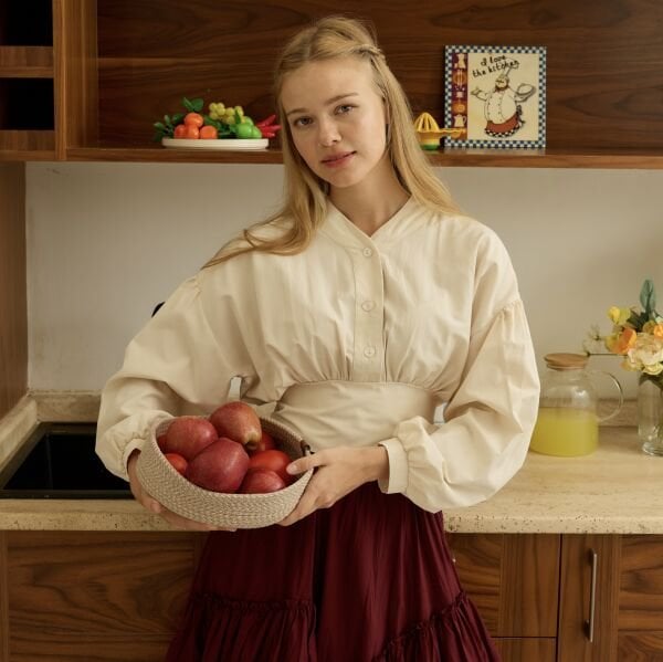 Taş Rengi Poplin Jane Gömlek X The Taste Of Things