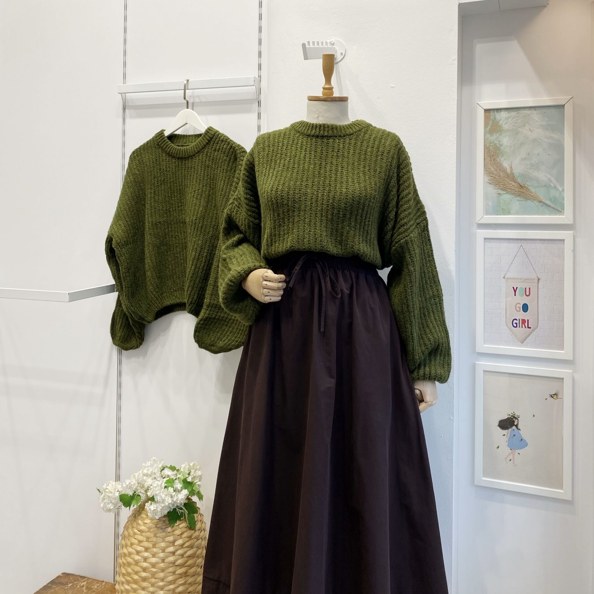 Yeşil NUAGEUX KAZAK