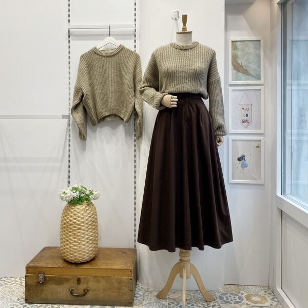 Acı Kahve Pile Detaylı Marina Etek