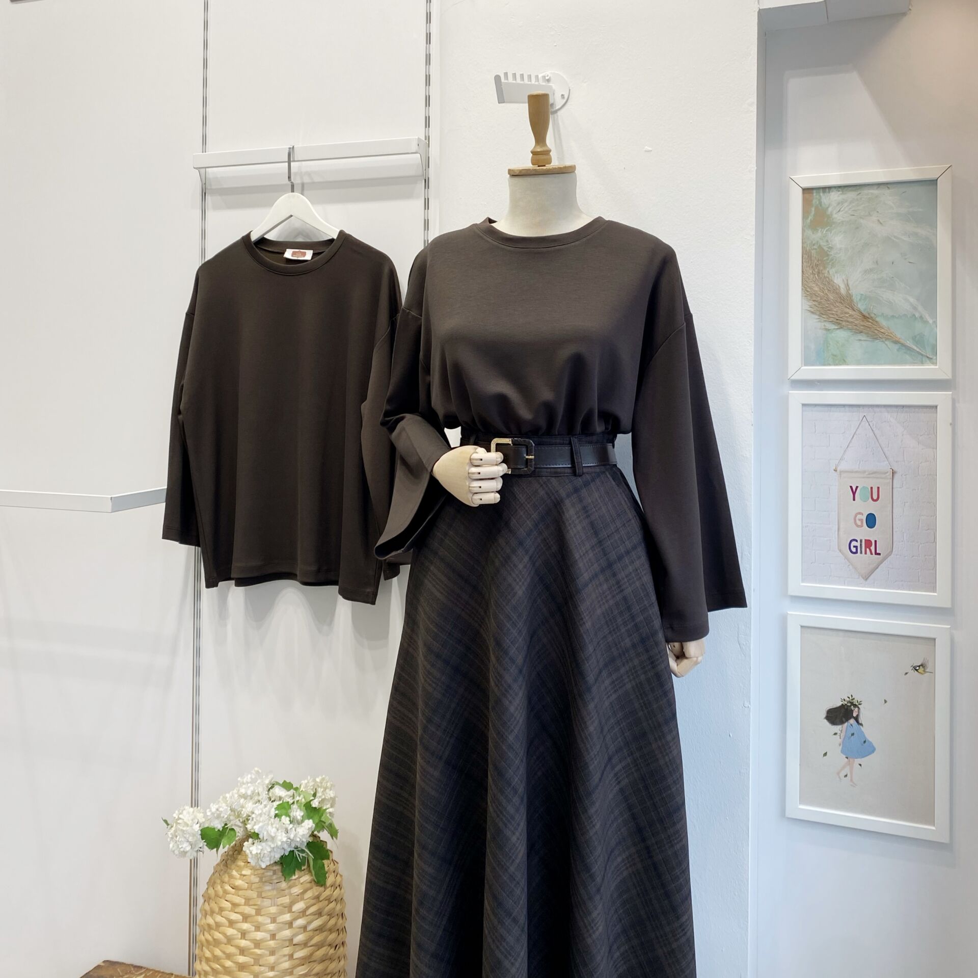 Acı Kahve Osyho Kumaş Bluz