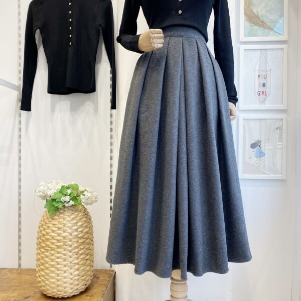 Antrasit Kaşe Demain Etek