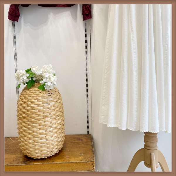 Beyaz Linen Poem Vual Keten Etek