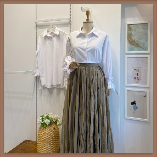 Beyaz Kol Detaylı Softly Gömlek