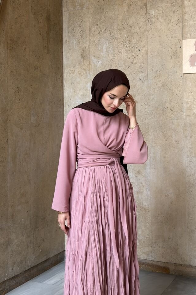 Pembe Şifon Cote Takım