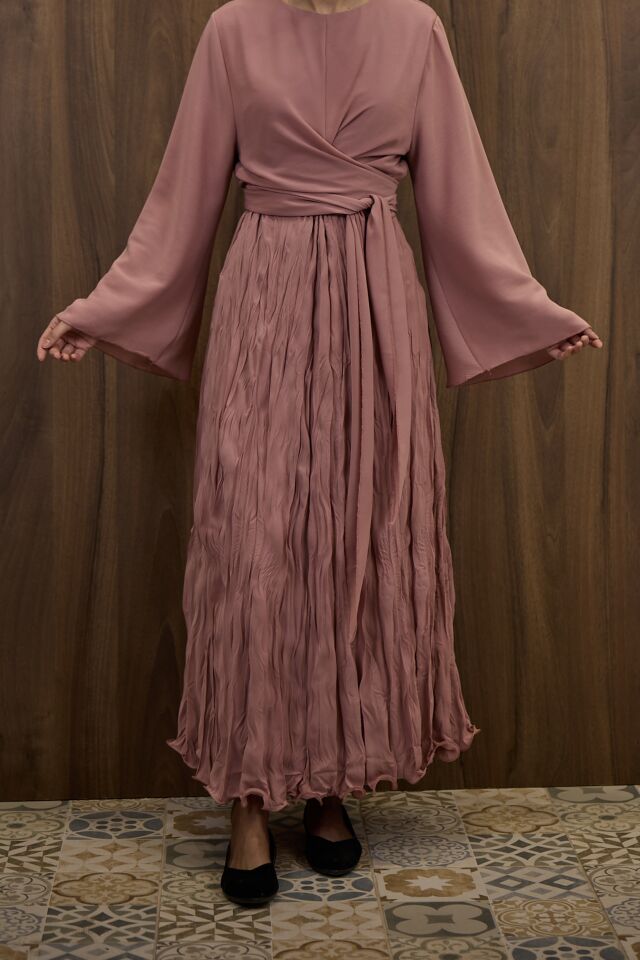 Pembe Şifon Cote Takım