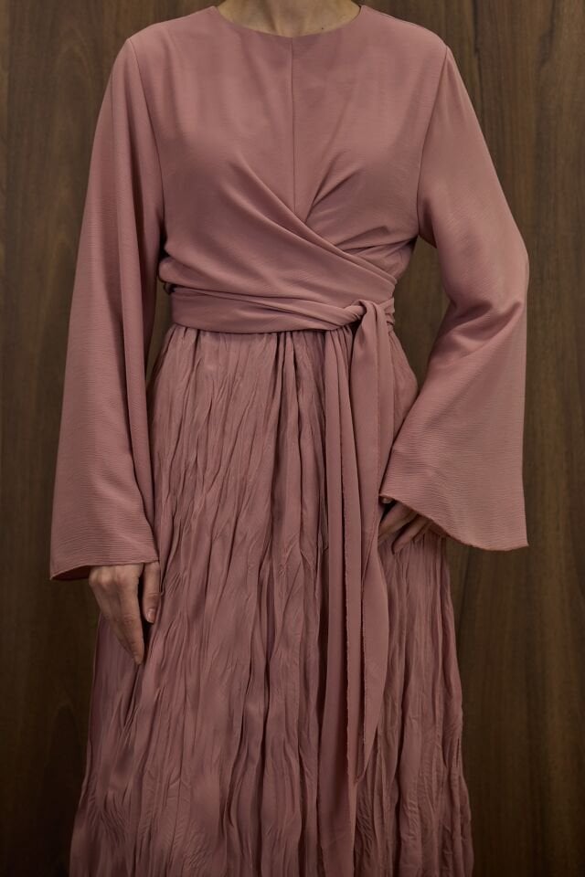 Pembe Şifon Cote Takım