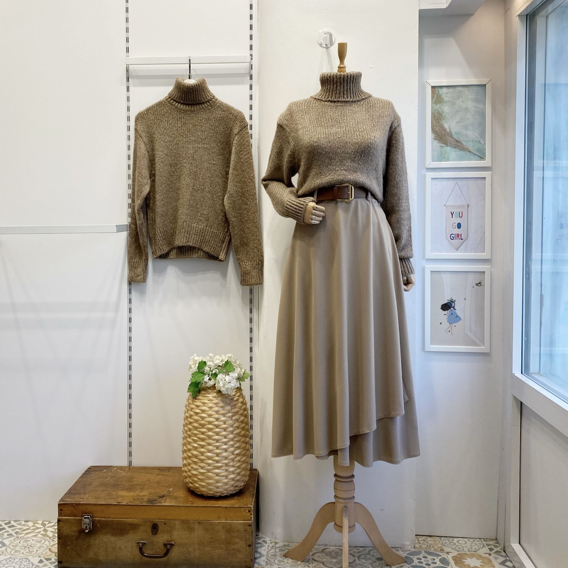 Kemerli Vizon Carezza Crep Etek