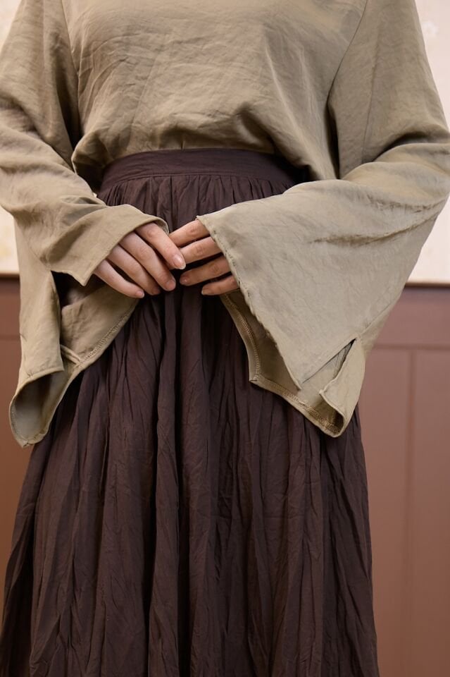 Çağla Yeşili Rosalie Saten Bluz