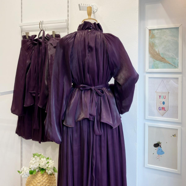 Mor Şifon Amour Takım