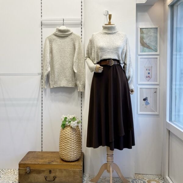 Kemerli Acı Kahve Carezza Crep Etek