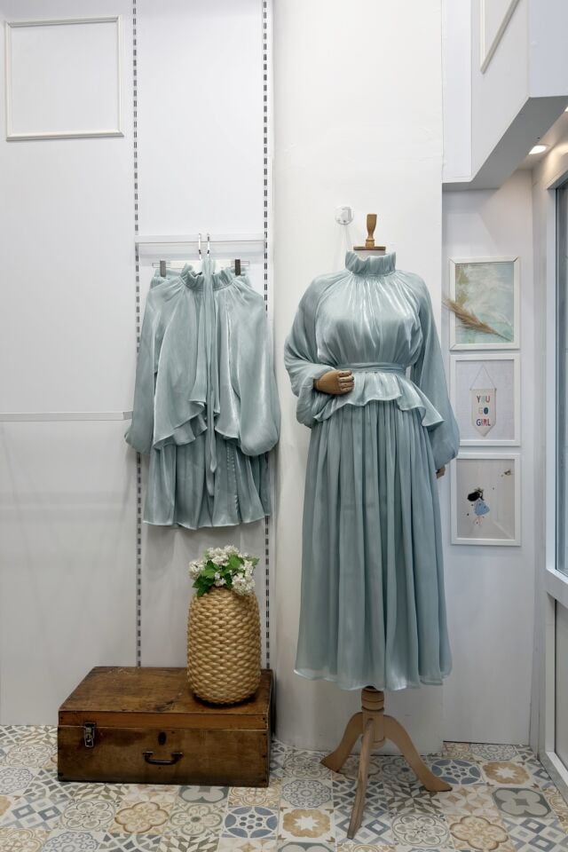 Su Yeşili Şifon Amour Takım