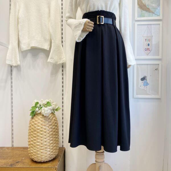 Siyah Kemerli Charm Etek