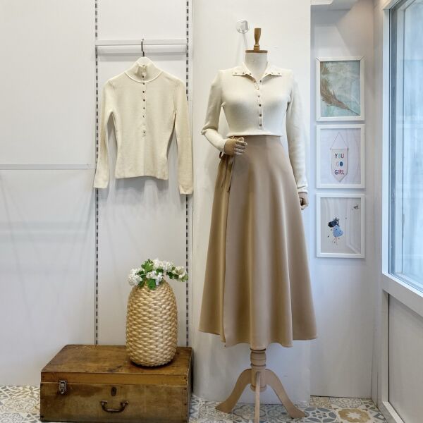 Camel Anvelop Bağlamalı Scuba Etek