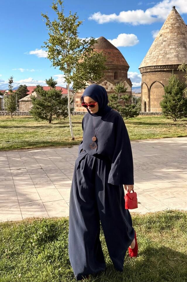 Faya Girls x Lacivert Calia Modal Pantolon Takım
