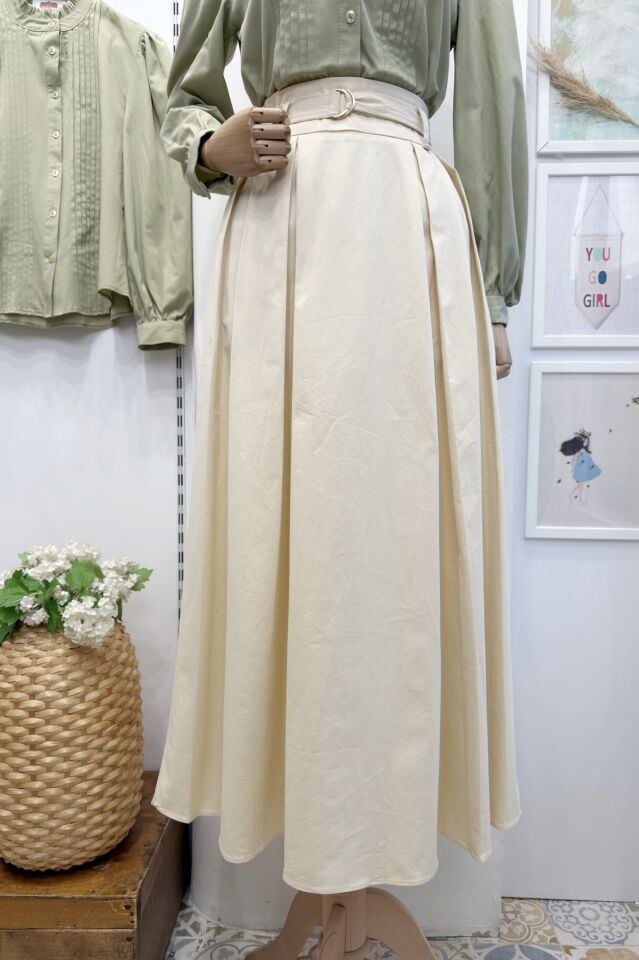 Butteryellow Novera Kemer Detaylı Etek