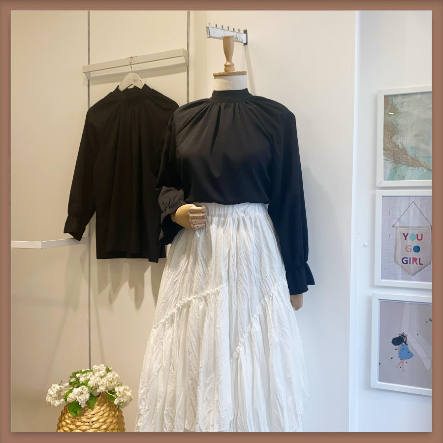 Siyah Poplin İçlik