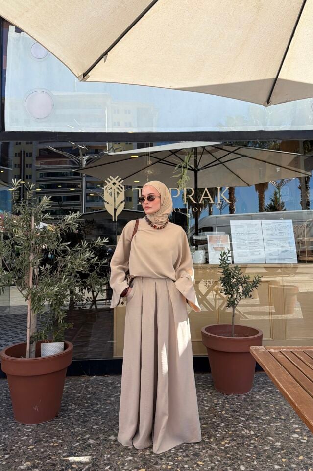 Faya Girls x Krem Calia Modal Pantolon Takım