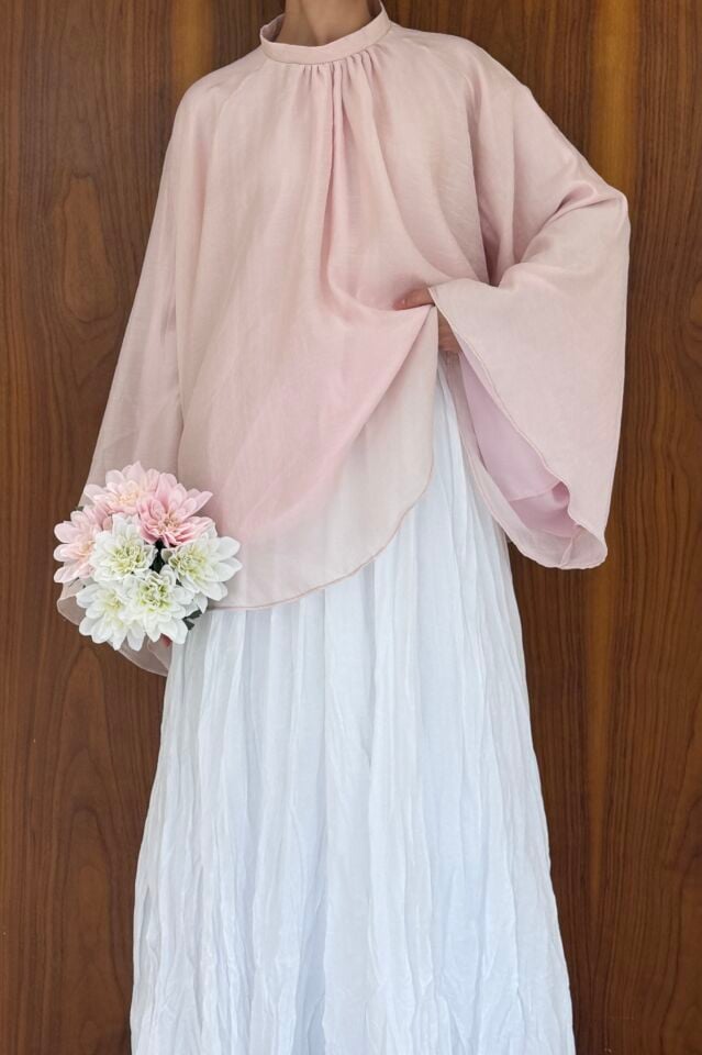 Pembe Şifon Velissa Bluz