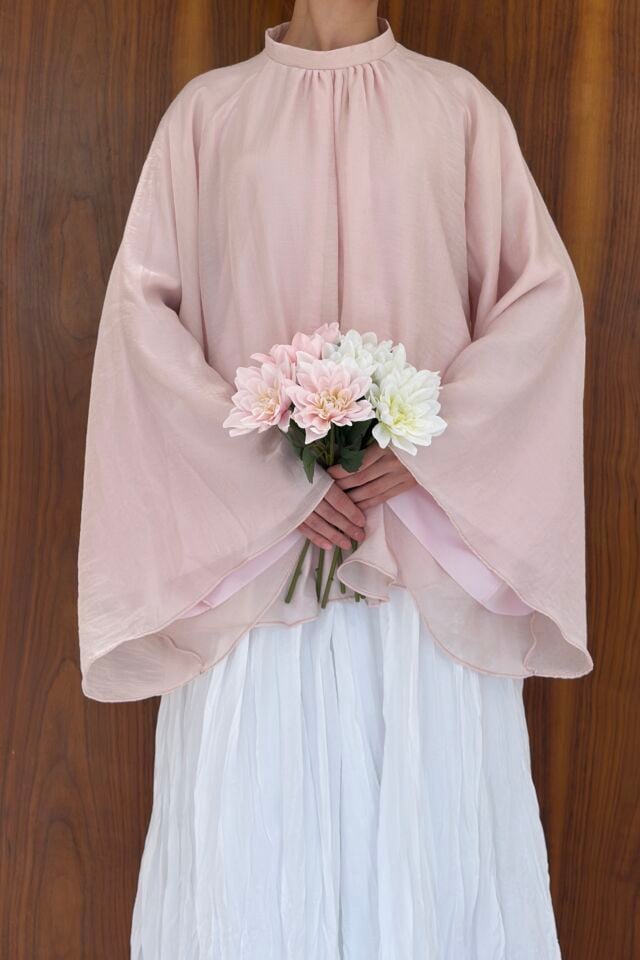 Pembe Şifon Velissa Bluz