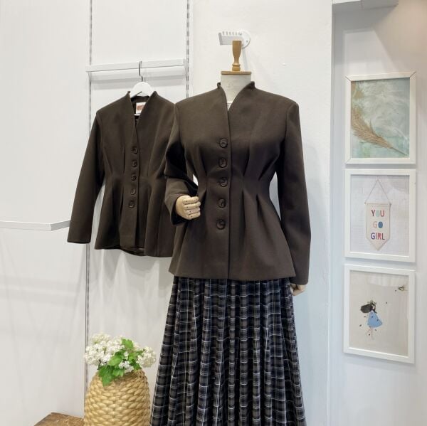 Acı Kahve Orkide Model Kaşe Ceket