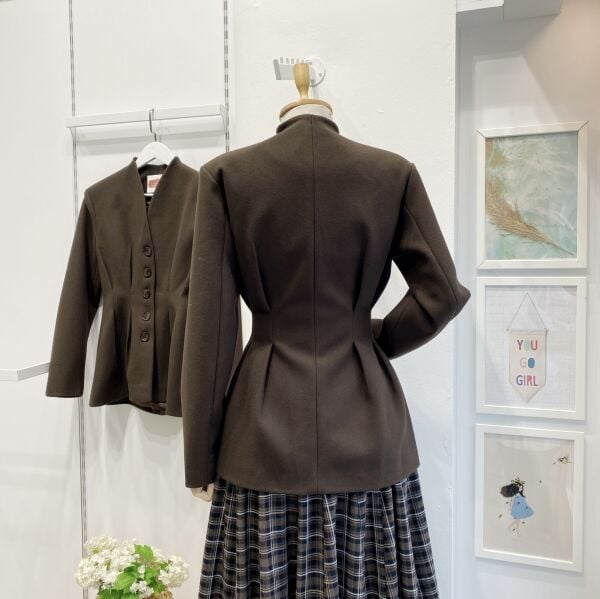 Acı Kahve Orkide Model Kaşe Ceket