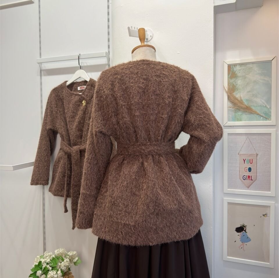 Kahverengi Toka Detaylı Peluş Kaban