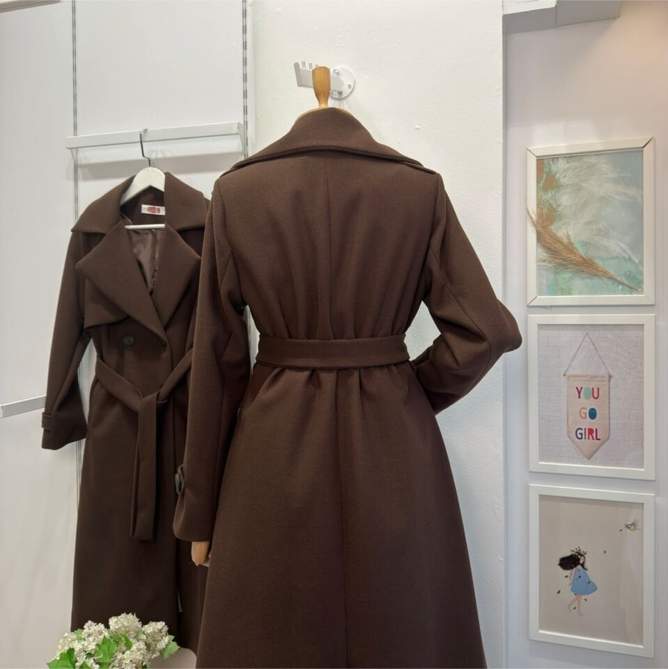 Acı Kahve Mora Kaşe Kaban