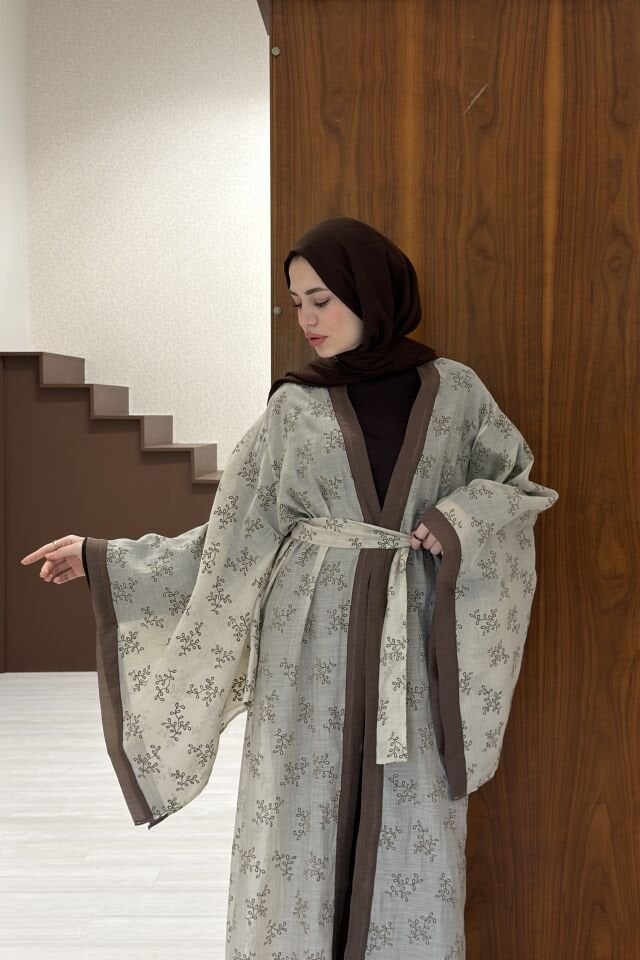 Krem Florist Kimono