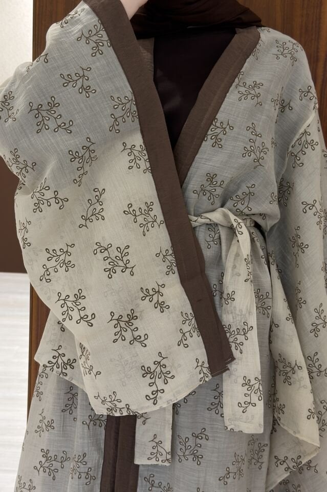 Krem Florist Kimono