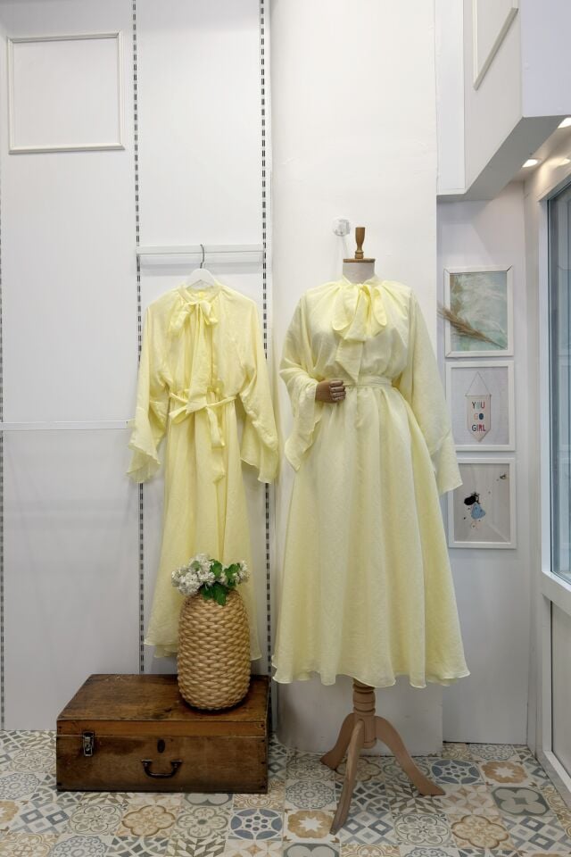 Butteryellow Diamonde Şifon Elbise