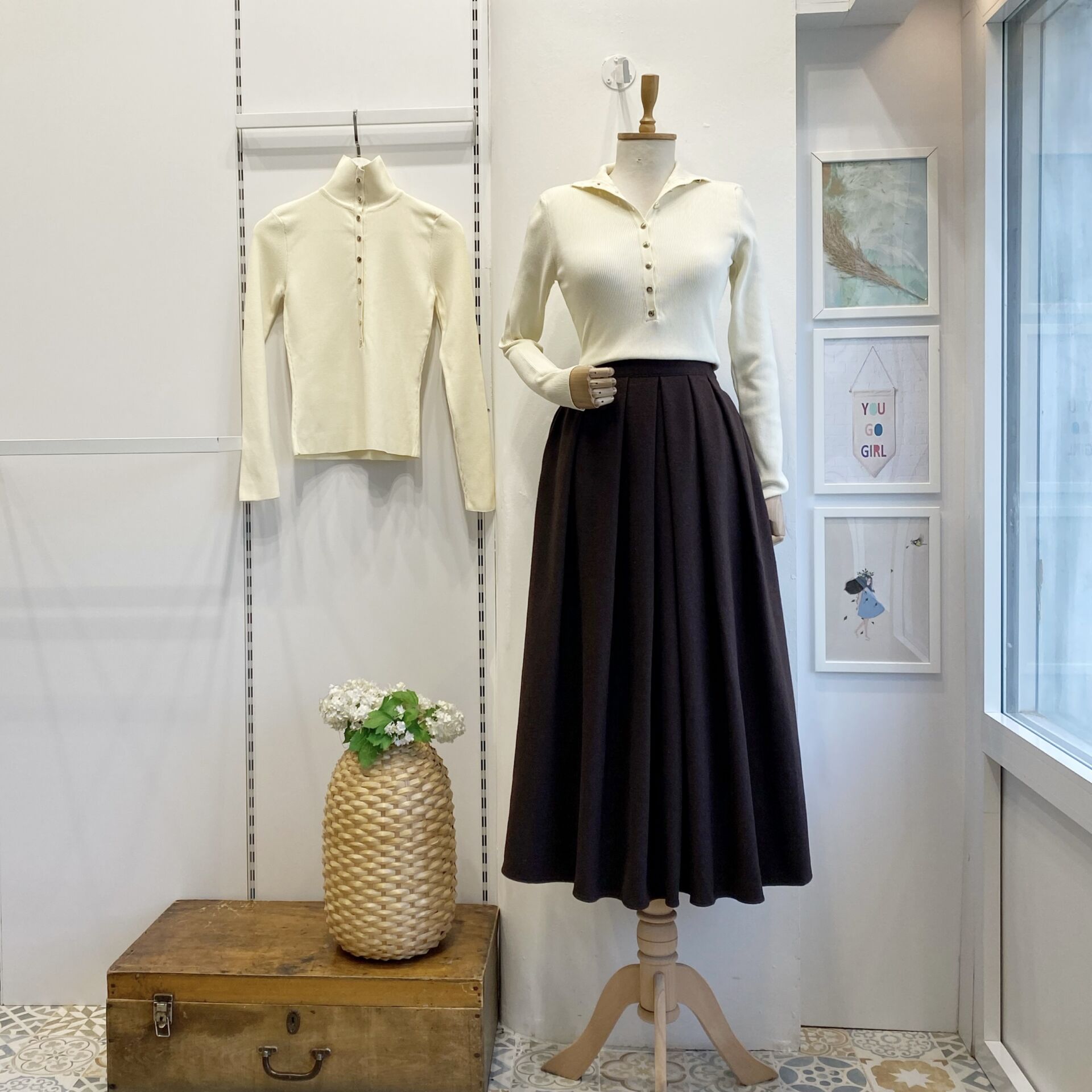 Kahverengi Kaşe Demain Etek