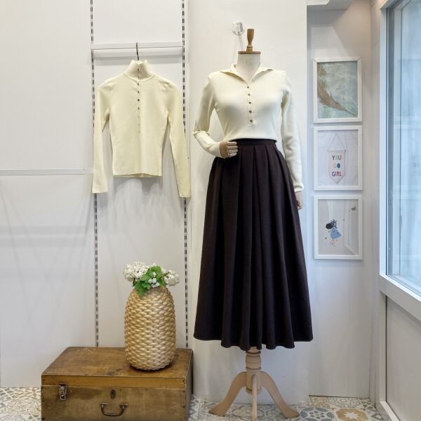 Kahverengi Kaşe Demain Etek