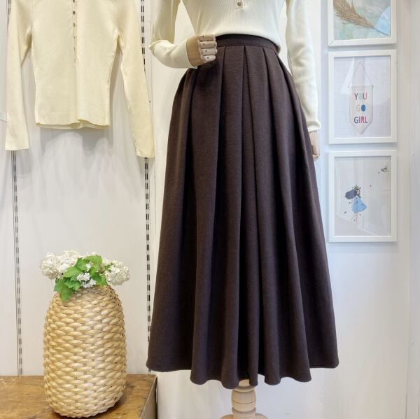 Kahverengi Kaşe Demain Etek