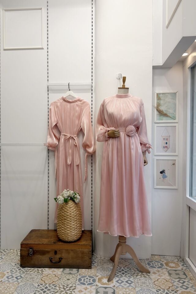 Pudra Pembesi Nova Şifon Abiye