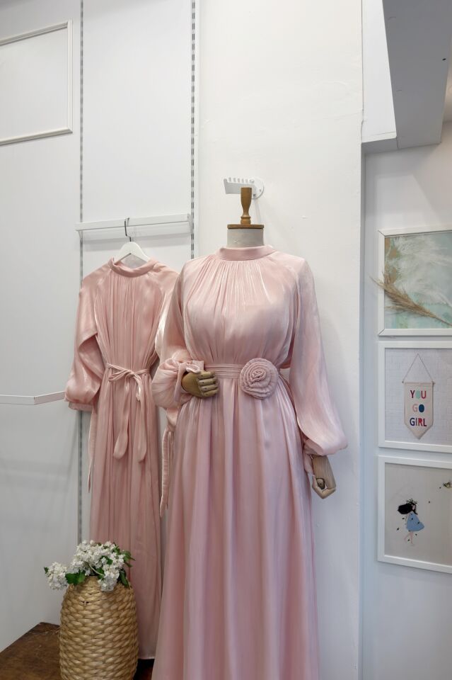 Pudra Pembesi Nova Şifon Abiye