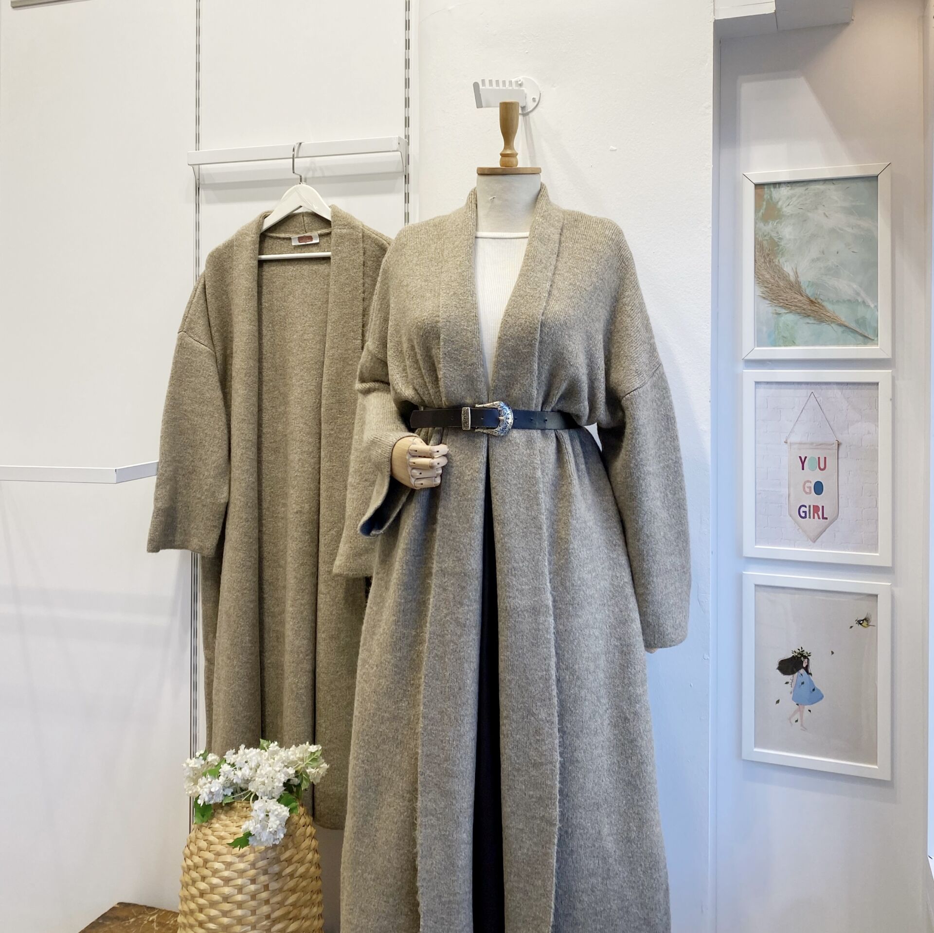 Vizon Salaş Uzun Triko Hırka