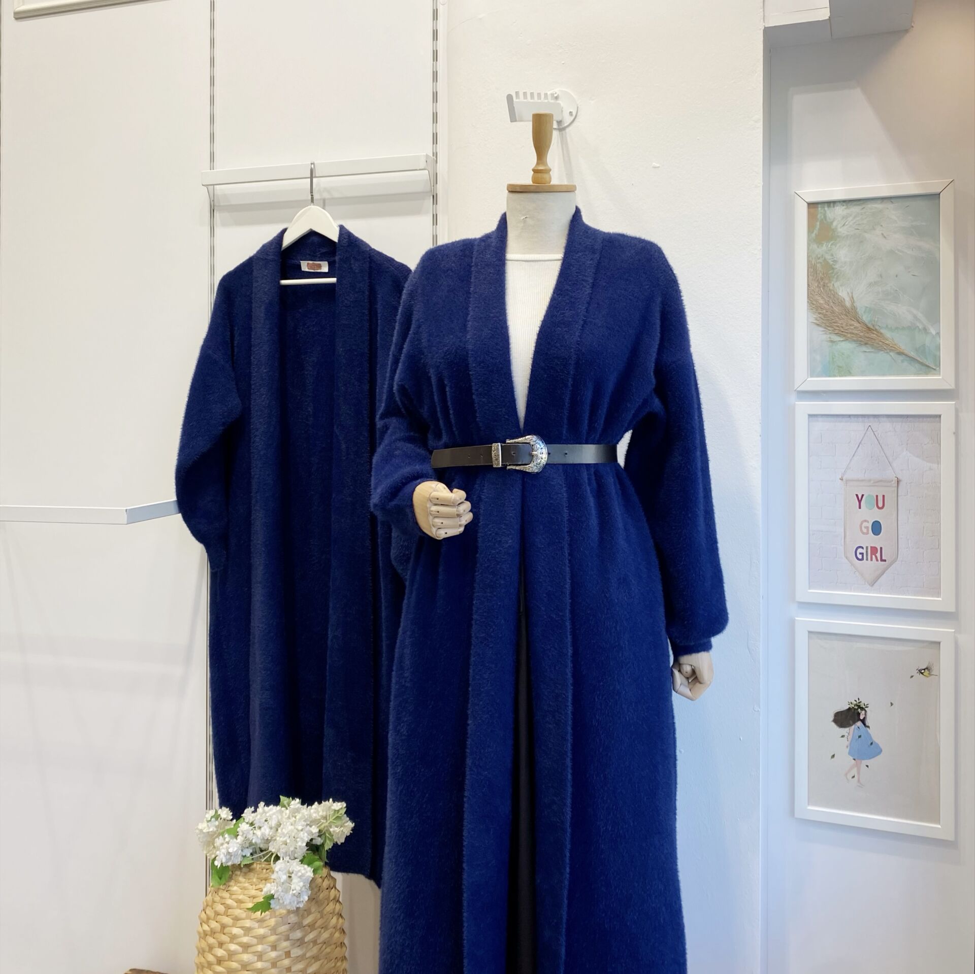 Lacivert Triko Melange Hırka