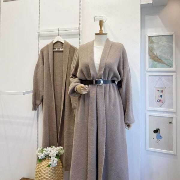 Vizon Triko Melange Hırka