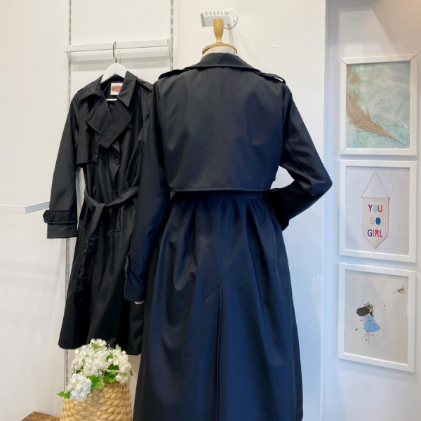 Siyah Bianca Bondit Trençkot